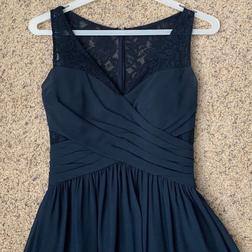 Navy blue bridesmaid dress - Picture 1 of 4